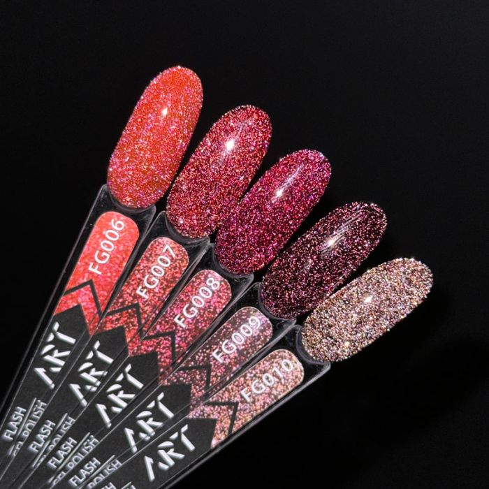 Гель-лак світловідбивний ART Flash Gel Polish №FG010, 6 мл