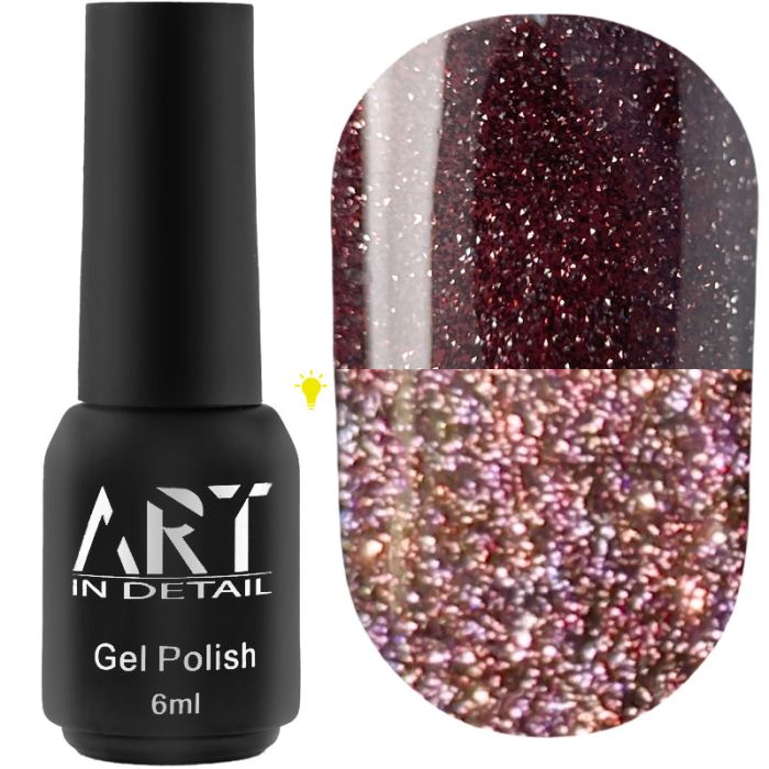 Гель-лак світловідбивний ART Flash Gel Polish №FG011, 6 мл