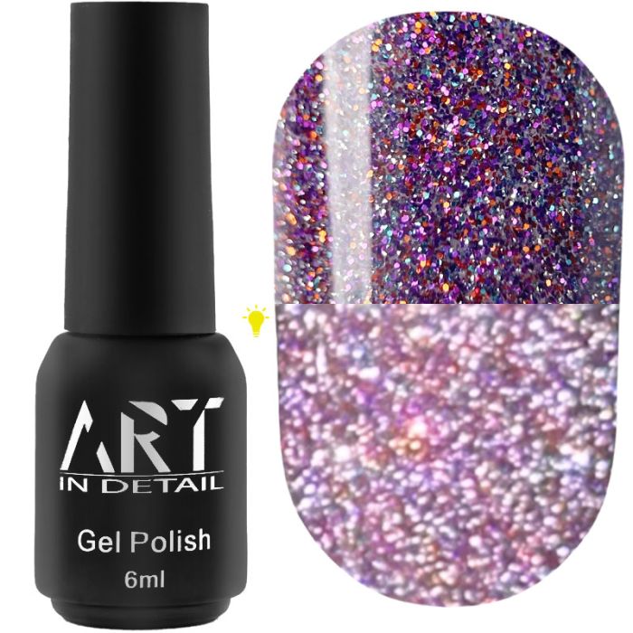 Гель-лак светоотражающий ART Flash Gel Polish №FG015, 6 мл