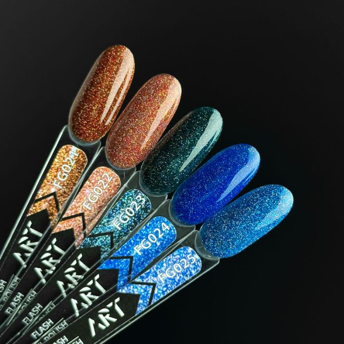 Гель-лак світловідбивний ART Flash Gel Polish №FG024, 6 мл