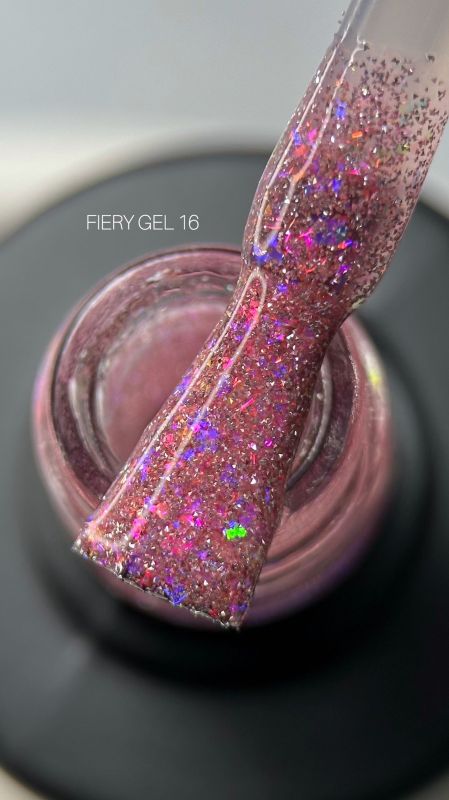 Гель-лак SAGA Fiery Gel светоотражающий 16  8 мл