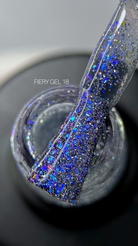 Гель-лак светоотражающий SAGA Fiery Gel 18 9мл