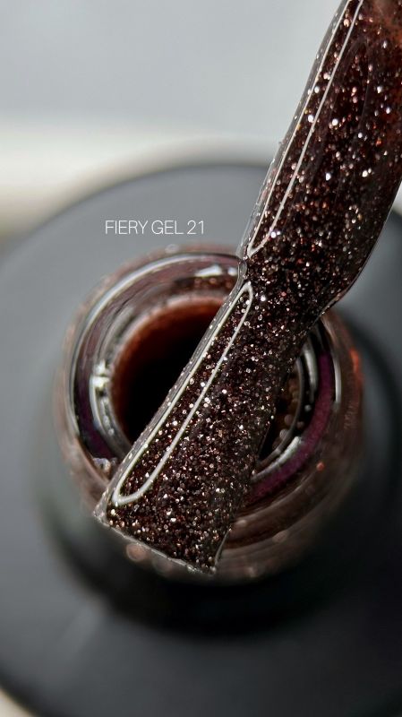 Гель-лак SAGA Fiery Gel світловідбивний 9мл 21