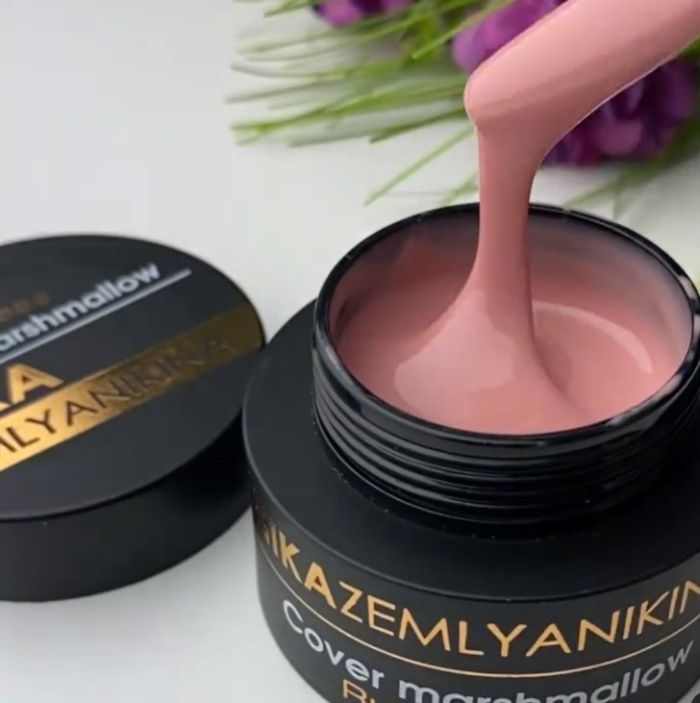 Камуфлююча каучукова база Rubber Base Nika Zemlyanikina Cover Marshmallow (баночка),30мл