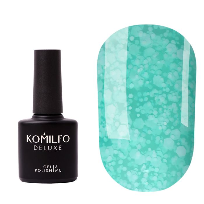 Кольорова база Komilfo Flakes Base 001, 8мл
