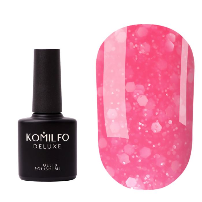 Кольорова база Komilfo Flakes Base 004, 8мл