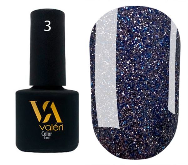 Світловідбивний гель-лак Valeri Flash №03 бузковий 6 ml