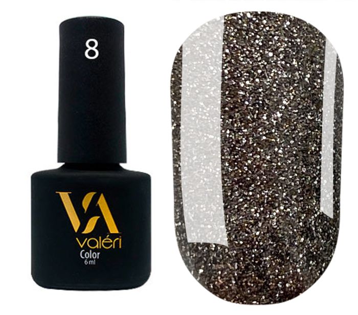 Светоотражающий гель-лак Valeri Flash №08 оливковый 6 ml