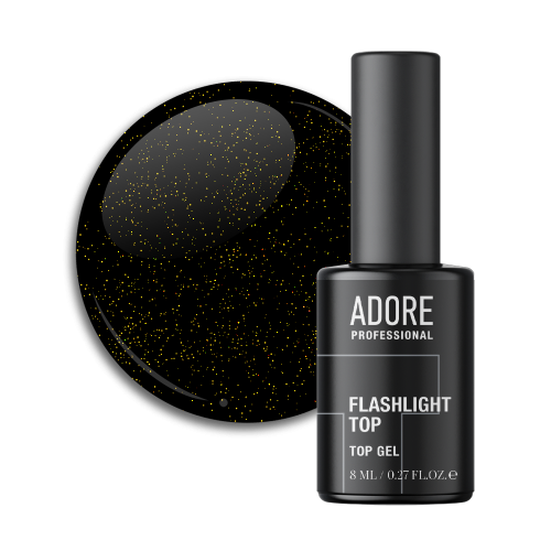Cвітловідбивний топ Adore Flashing 02 gold, 8мл