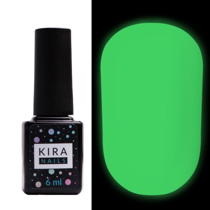 Топ матовый Kira Nails No Wipe Fluo Top Matte флуоресцентный, 6 мл