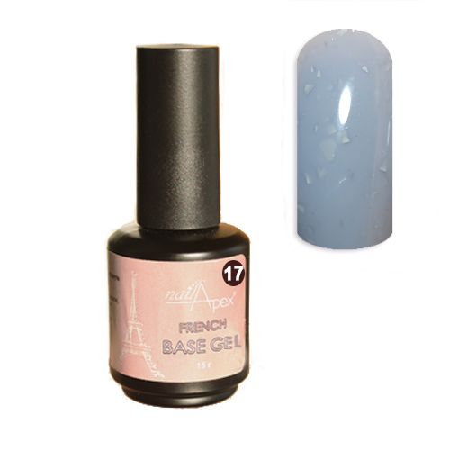 База Nail Apex French  з поталлю  №17 15мл