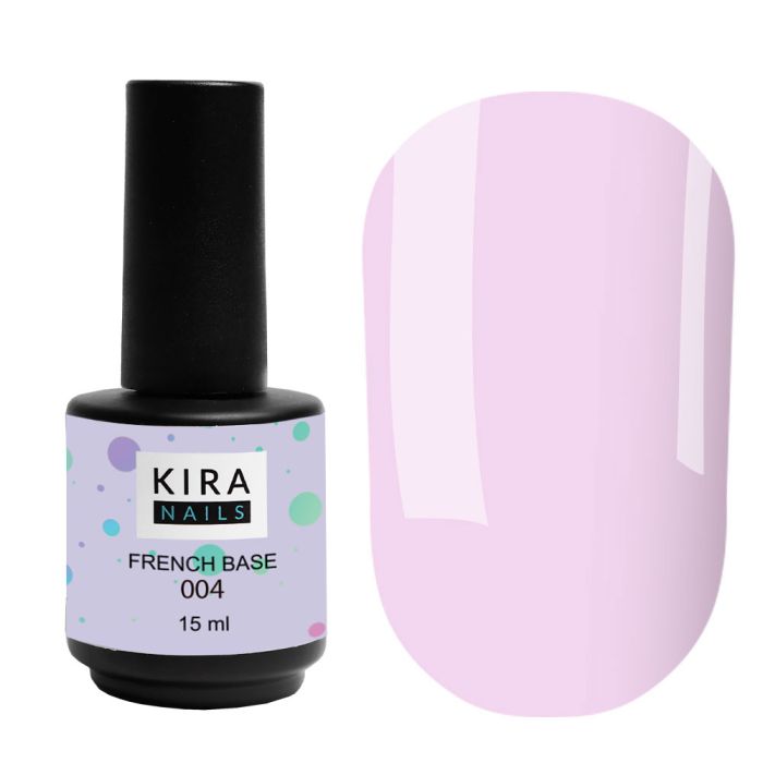 База Kira Nails French Base 004 лиловая 15мл