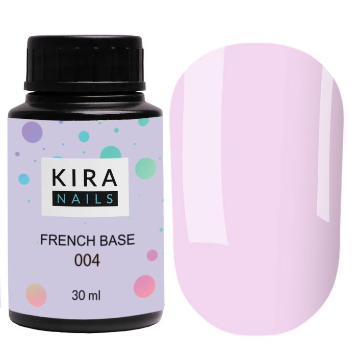 База Kira Nails French Base 004 лілова 30мл