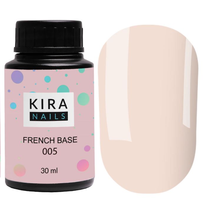 База Kira Nails French Base 005 світло-бежева 30мл