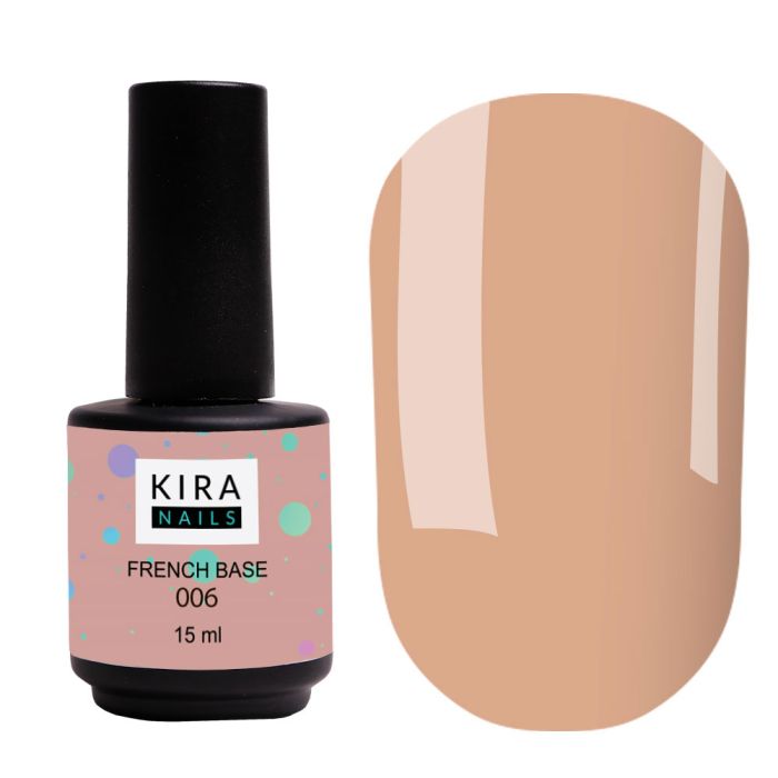 База Kira Nails French Base 006 тепло-бежева 15мл