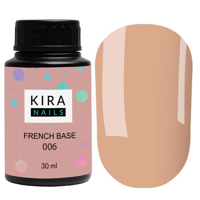 База Kira Nails French Base 006 тепло-бежева 30мл