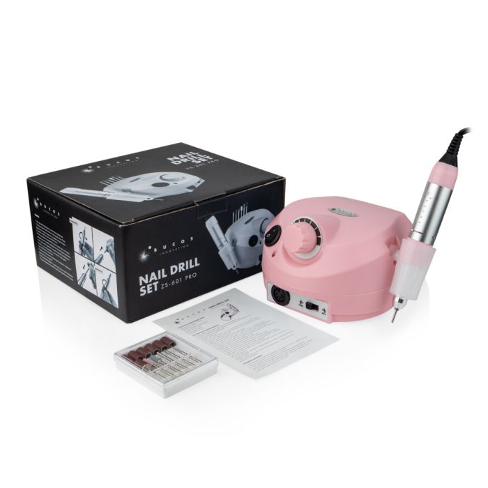 Фрезер для манікюра Nail Drill ZS-601 PRO Pink  45Вт 35тис об