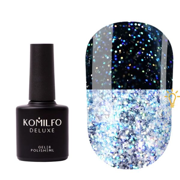 Топ Komilfo Galaxy Top 002 голографічний світловідбиваючий 8мл