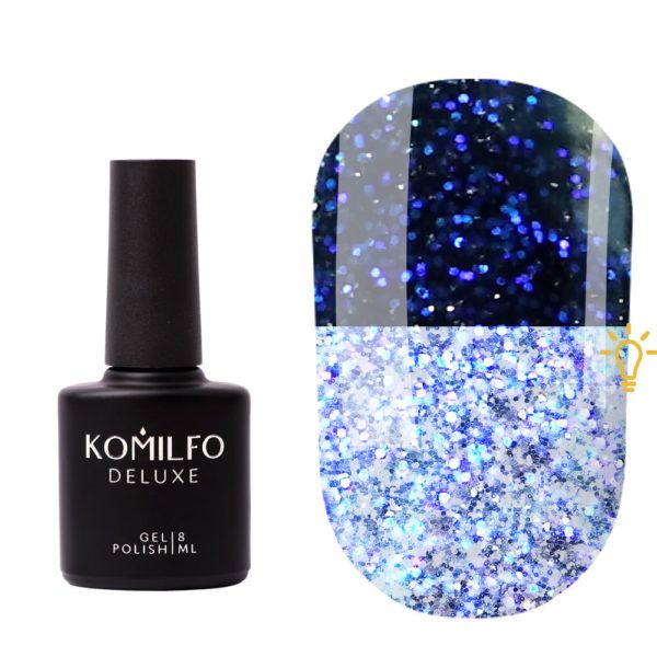 Топ  Komilfo Galaxy Top 005 голографічний світловідбиваючий 8мл
