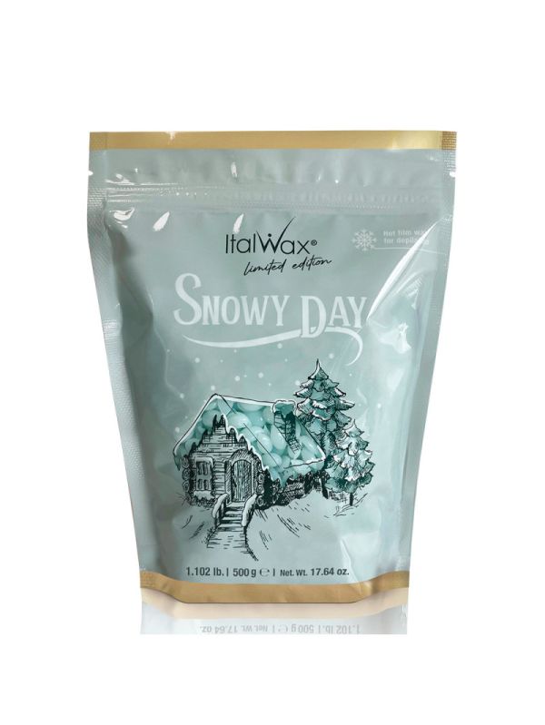 Лимитированный горячий пленочный воск в гранулах Italwax Snow Day, 500г