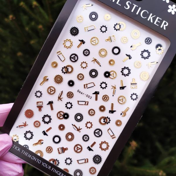 Наклейка для дизайна ногтей Nail Sticker Gear3