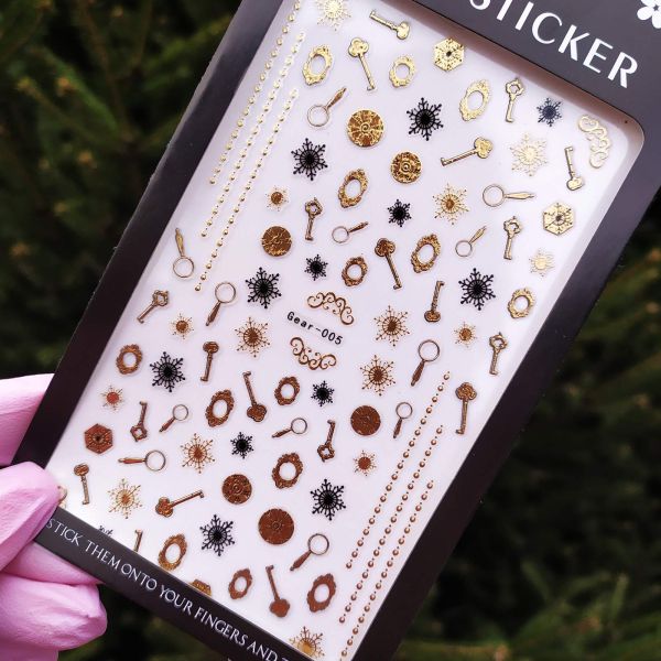 Наклейка для дизайну нігтів Nail Sticker Gear5