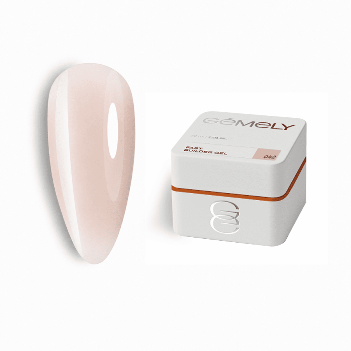 Гель GEMELY Fast builder gel 42, приглушений рожево-бежевий нюд, 30 мл