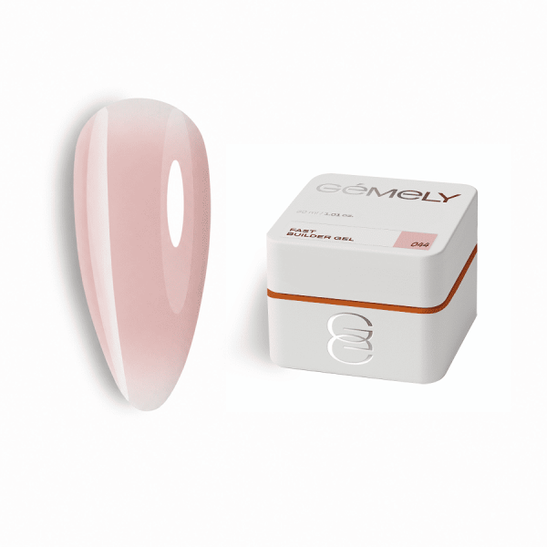 Гель GEMELY Fast builder gel 44, приглушенный пудрово-розовый нюд, 30 мл