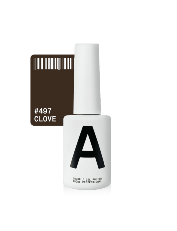 Гель-лак Adore 497  Clove класичний коричневий 12мл