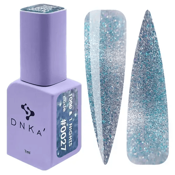 Гель-лак DNKa’ 1000 & 1 Nights 27 кошачий глаз голубо-бирюзовый, 7 мл