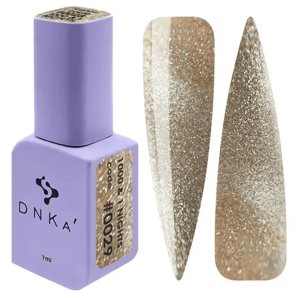 Гель-лак DNKa’ 1000 & 1 Nights 29 котяче око золотисто-бежевий, 7 мл