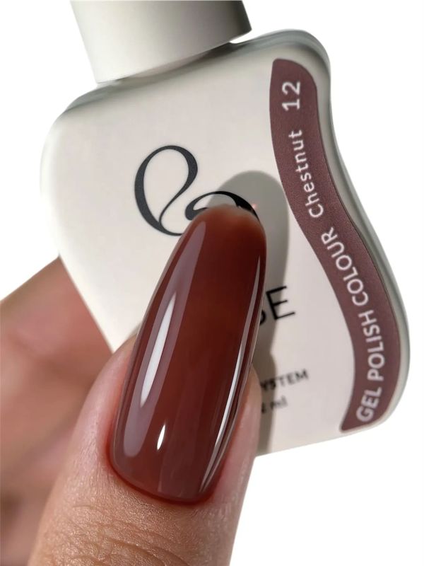 Гель-лак Else Colour 12 Chestnut каштановий, 12 мл