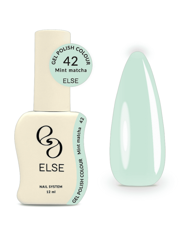 Гель-лак Else Colour 42 Mint Matcha м'ятно-зелений, 12 мл