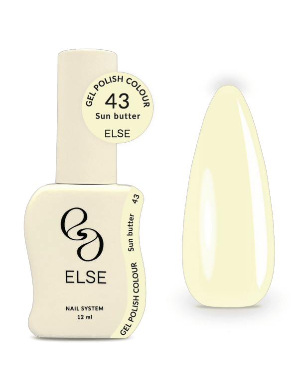 Гель-лак Else Colour 43 Sun Butter жовтий, 12 мл