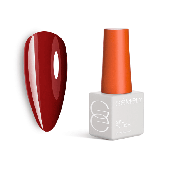 Гель-лак Gemely Max Color 44 Pomegranate Гранат, 10 мл