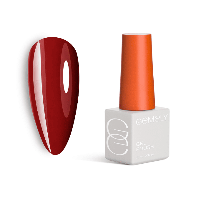 Гель-лак Gemely Max Color 44 Pomegranate Гранат, 10 мл