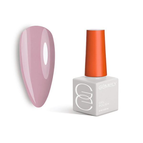 Гель-лак Gemely Max Color 47 Pink Matcha,  ніжний молочно-рожевий  6мл