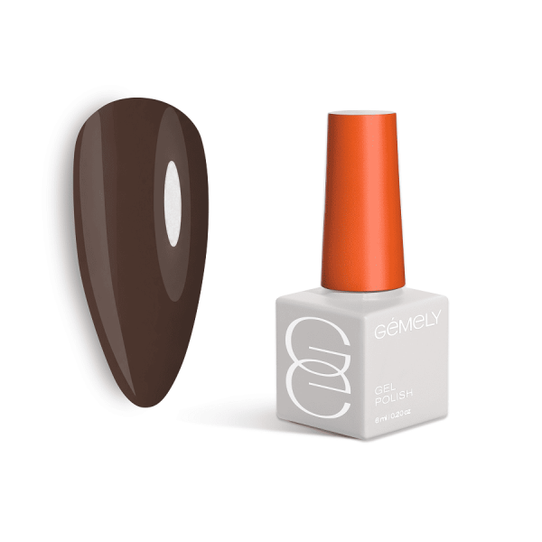 Гель-лак Gemely Max Color 52 Coffee  кавово-коричневий,  6мл