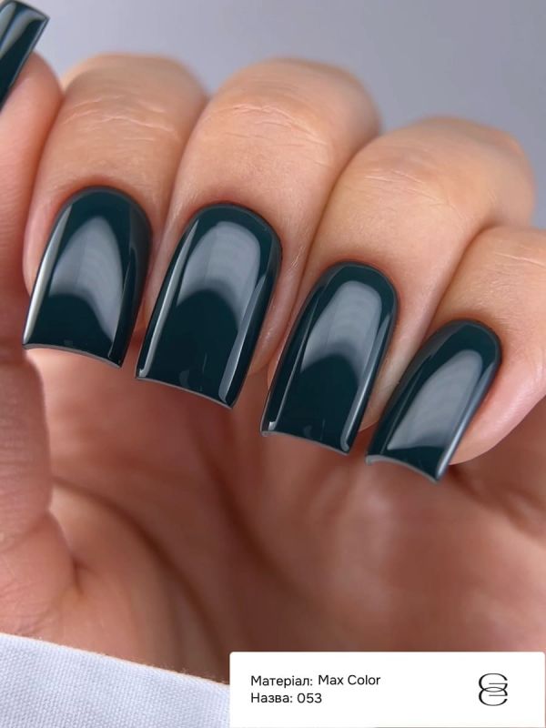 Гель-лак Gemely Max Color 53 Black Green чорно-зелений, 10мл