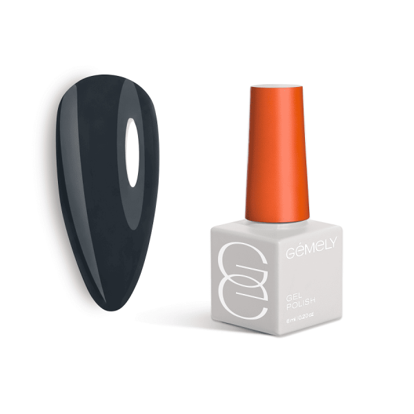 Гель-лак Gemely Max Color 54 Dark Gray темно-сірий, 6мл