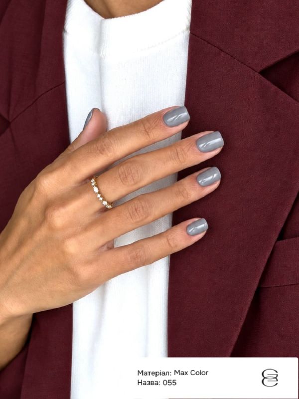 Гель-лак Gemely Max Color 55 Mist Gray туманно-сірий, 6мл