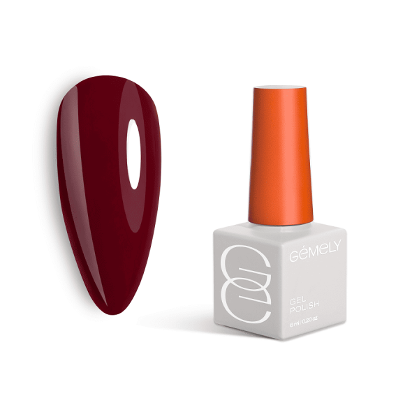 Гель-лак Gemely Max Color 56 Burgundy бордово-червоний, 6мл