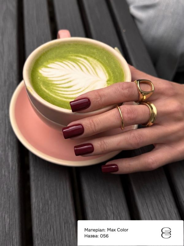 Гель-лак Gemely Max Color 56 Burgundy бордово-червоний, 10мл