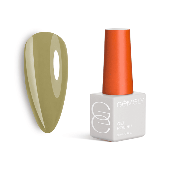 Гель-лак Gemely Max Color 58 Vintage Olive вінтажний оливковий, 10мл
