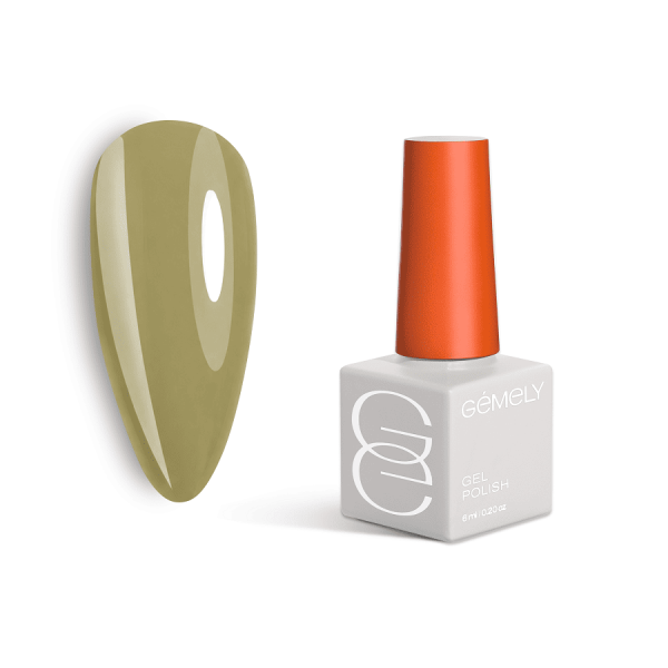 Гель-лак Gemely Max Color 58 Vintage Olive вінтажний оливковий, 6мл