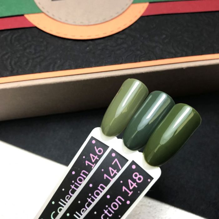 Гель-лак Kira Nails №146 (оливковый, эмаль), 6 мл