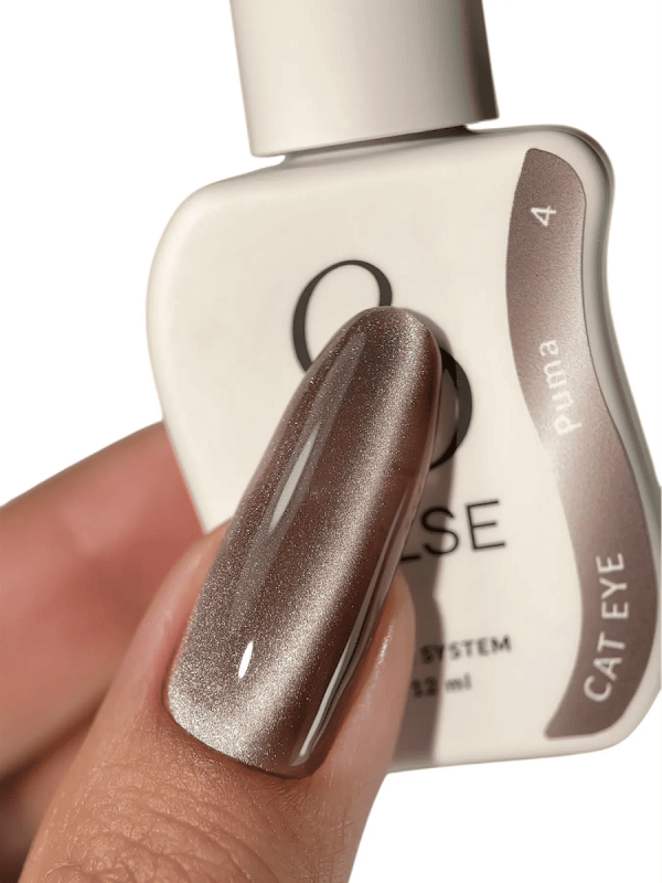 Гель-лак котяче око Else Cat Eye Silk Instinct 04 Puma коричнево-ліловий, 12 мл