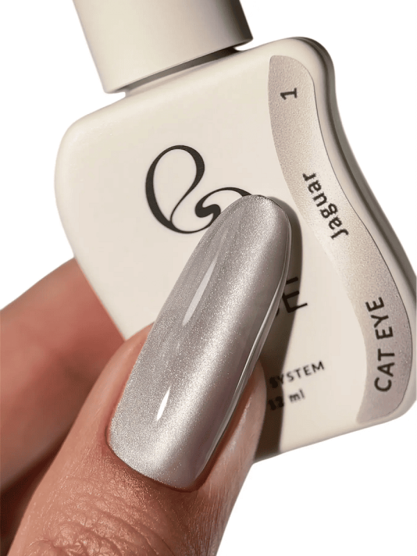 Гель-лак котяче око Else Cat Eye  Silk Instinct 01 Jaguar світло-сірий, 12 мл