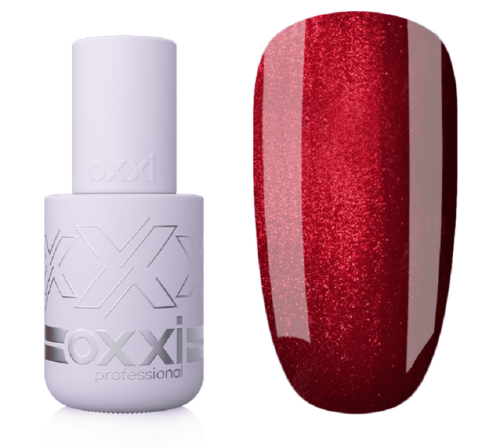 Гель-лак котяче око Oxxi Ruby Cat 01 класичний червоний, 10 мл