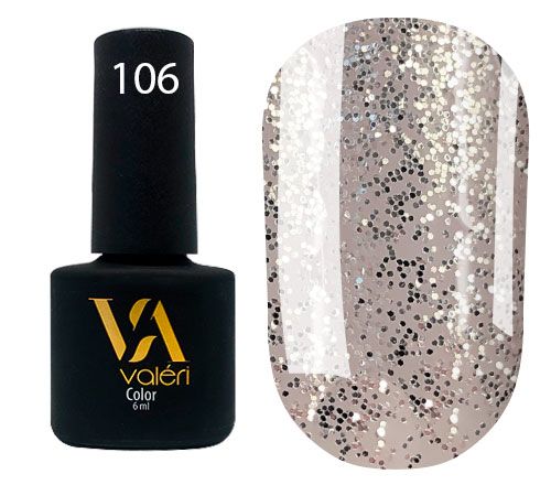Гель-лак Valeri №106 (перлинний, мікроблиск), 6 мл